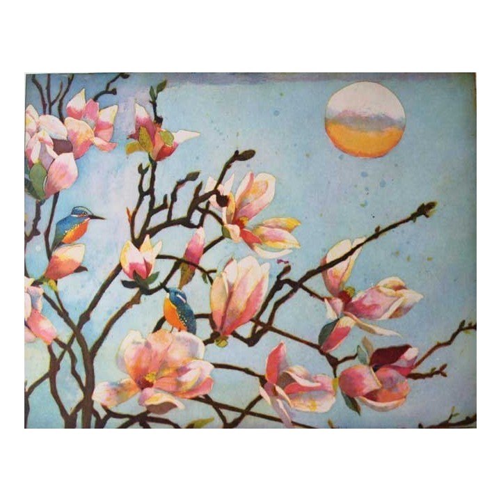 Jutta Votteler Große Magnolien Original Radierung Kunst zu günstigen Preisen kaufen