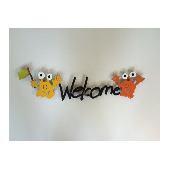 Welcome (Wandobjekt) | Metall-Skulptur - Bild 2