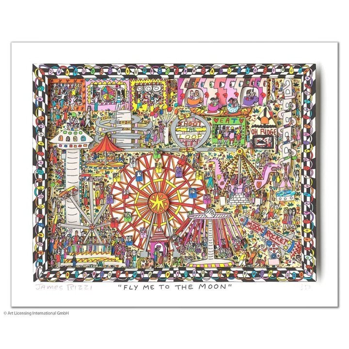 James Rizzi - "Fly me to the moon" - Bild 1
