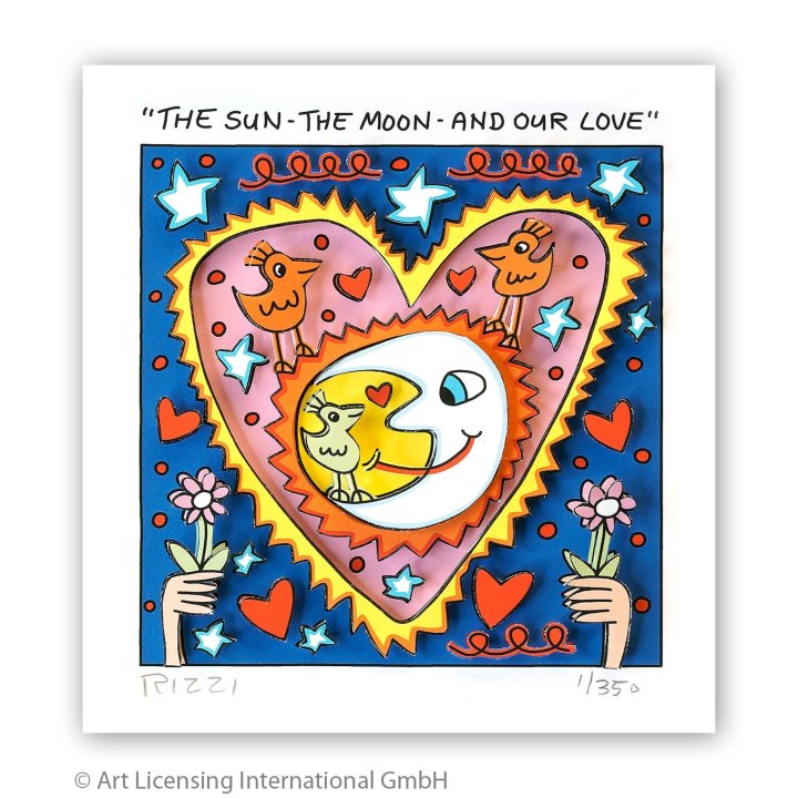 James Rizzi - THE SUN  THE MOON  AND OUR LOVE - Bild 1