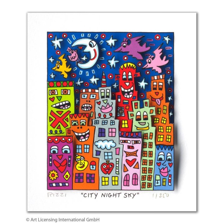 James Rizzi - City Night Sky - Bild 1