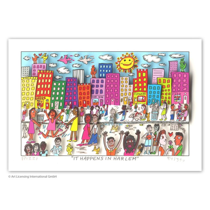 James Rizzi - " It Happens In Harlem" - Bild 1