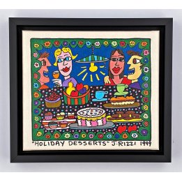 James Rizzi - Holiday Desserts | inkl. Rahmen - Bild 1