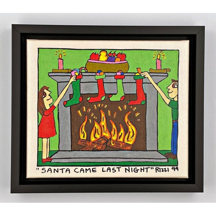 James Rizzi - Santa came last night | inkl. Rahmen - Bild 1