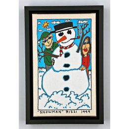 James Rizzi - Snowman | inkl. Rahmen - Bild 1