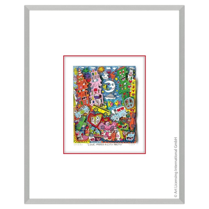 James Rizzi - Original 3D Bild * Love makes a city pretty * mit Zertifikat
