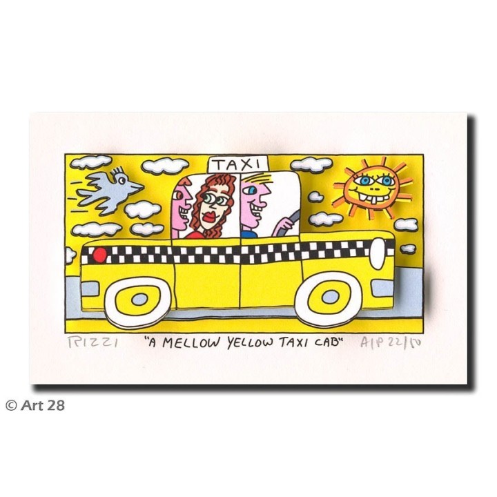 James Rizzi - A mellow yellow taxi cab - Bild 1
