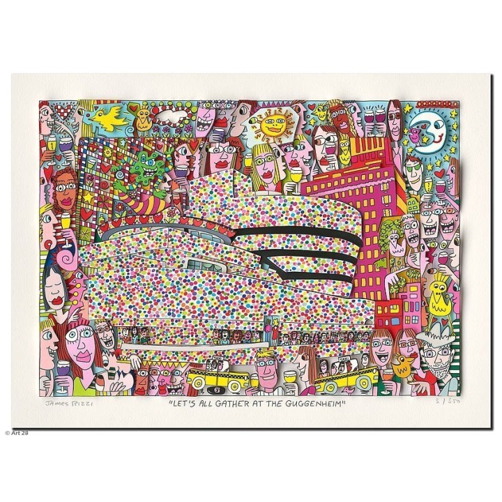 James Rizzi - "Let's all gather at the Guggenheim" - Bild 1