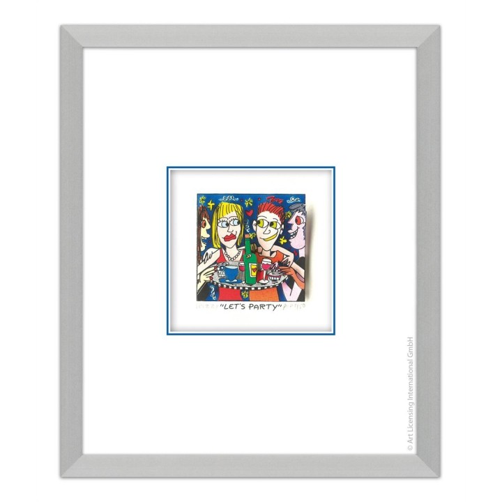 James Rizzi - Original 3D Bild "Let's Party" mit Zertifikat