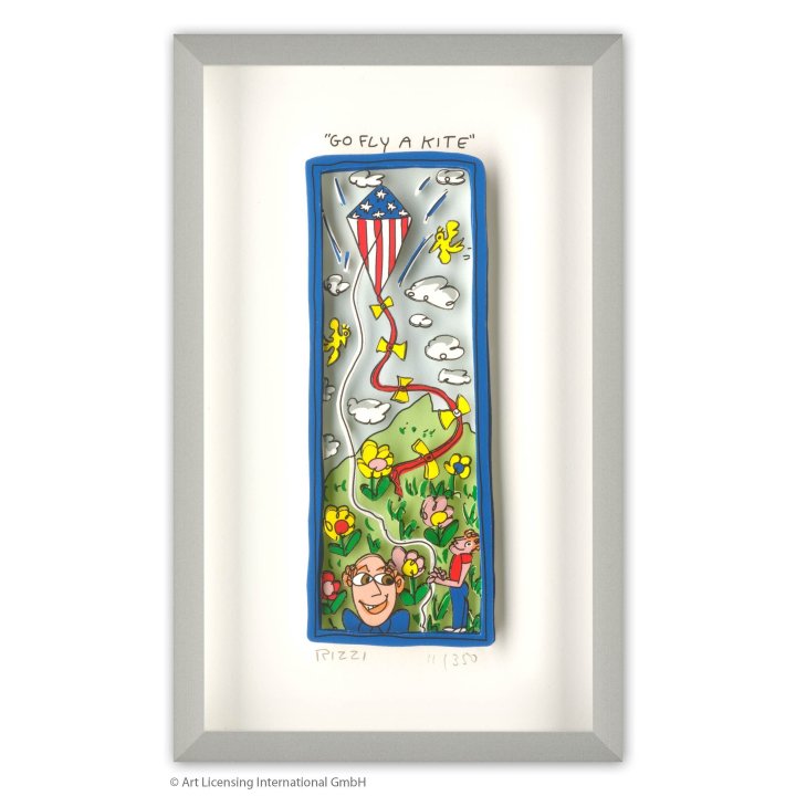 James Rizzi - Go Fly A Kite | inkl. Alu-Rahmen von Halbe - Bild 1