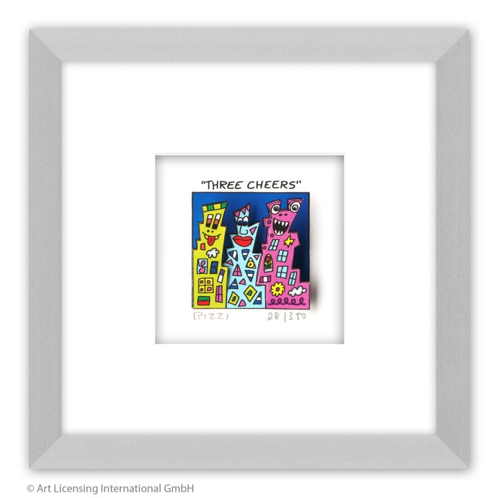 James Rizzi - THREE CHEERS im Rahmen - Bild 1