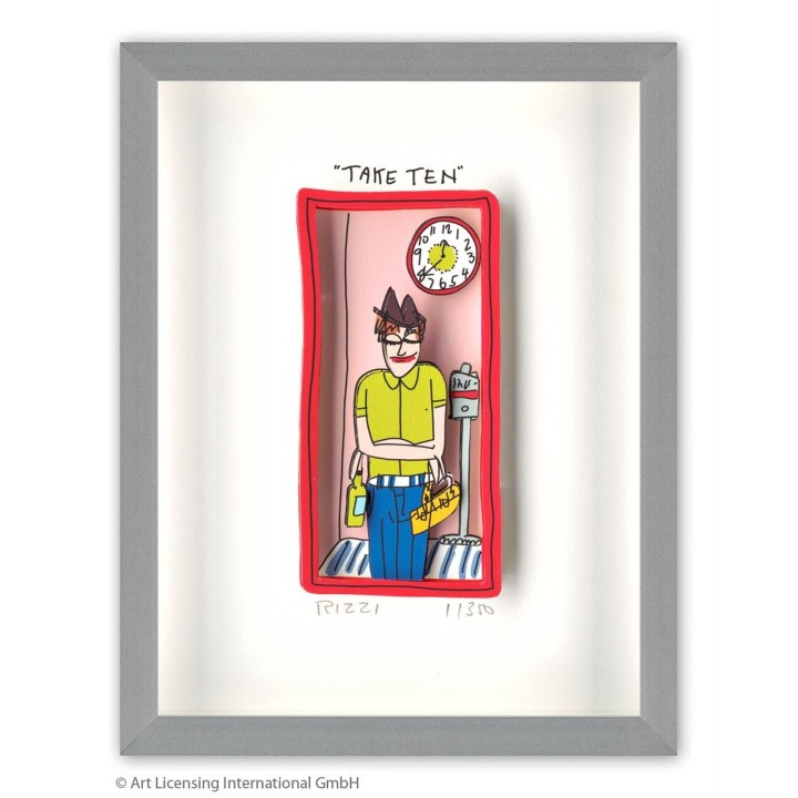 James Rizzi - TAKE TEN | Inkl. Alu-Rahmen von Halbe - Bild 1