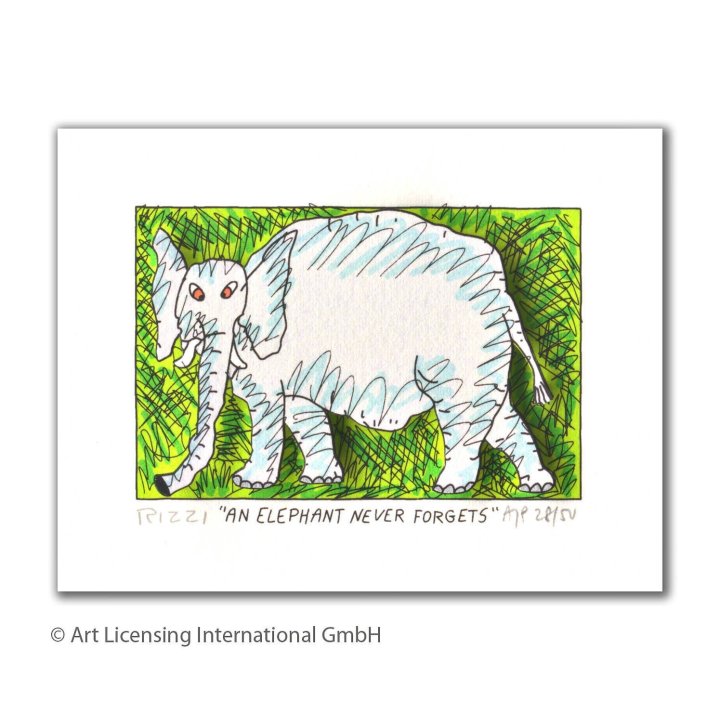 James Rizzi - An Elephant Never Forgets - Bild 1