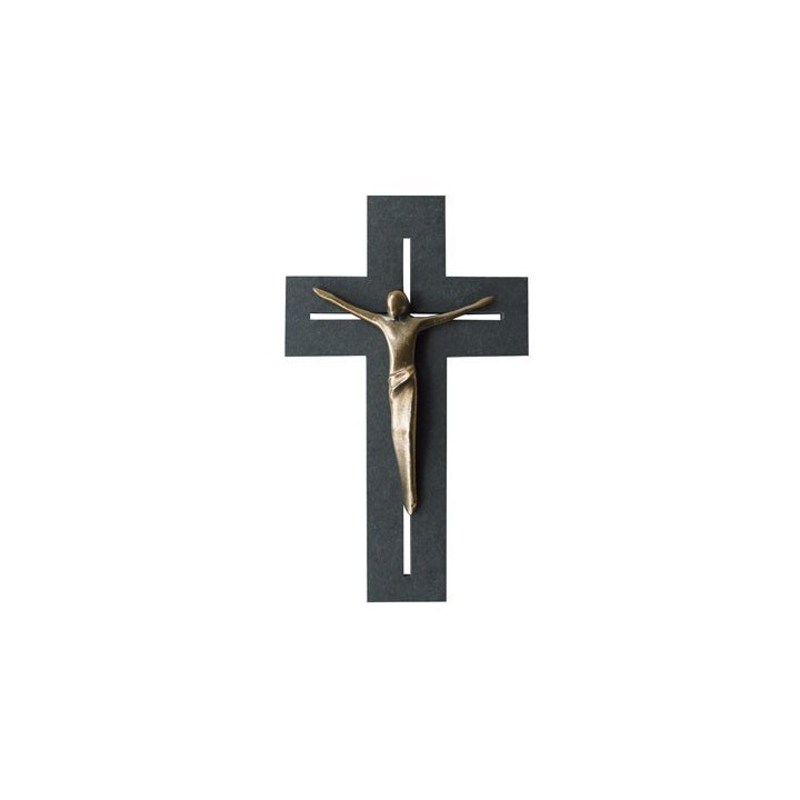 Schieferkreuz mit Korpus | Kerstin Stark - Bild 1