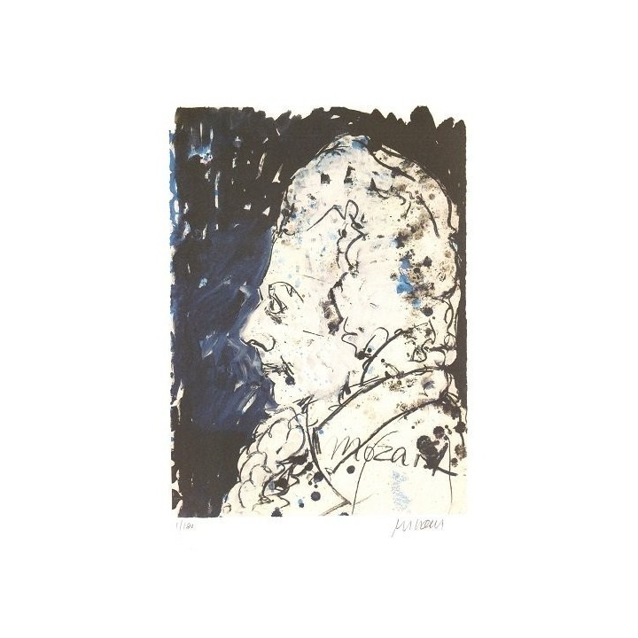 Armin Mueller-Stahl: "Mozart - die kleine Nachtmusik" handsigniertes Original - Bild 1