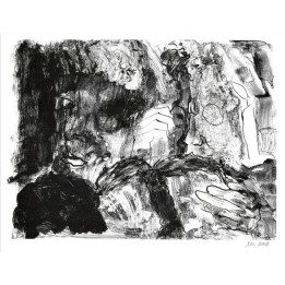 Licht und Finsternis (Mappenwerk \\Urfaust) | handsigniertes Original - Bild 1