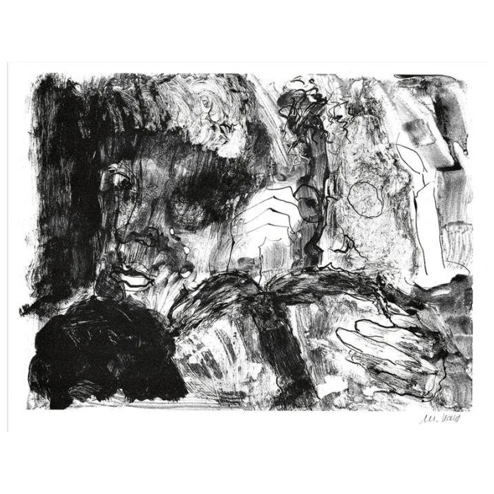 Licht und Finsternis (Mappenwerk \\Urfaust) | handsigniertes Original - Bild 1