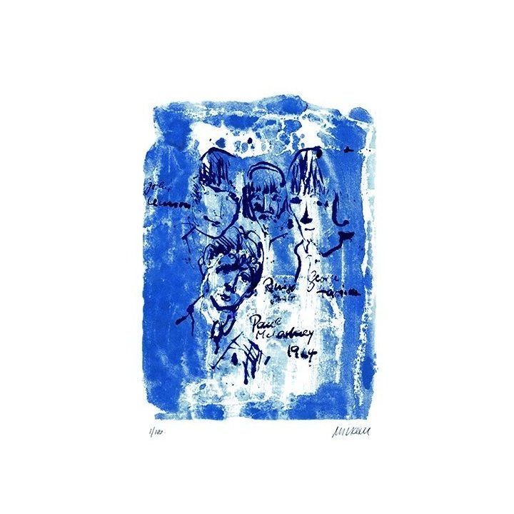 The Fab Four | handsigniertes Original - Bild 1
