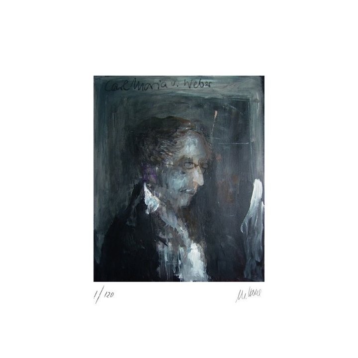 Carl Maria von Weber | handsigniertes Original - Bild 1