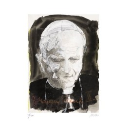 Johannes Paul II | handsigniertes Original - Bild 1