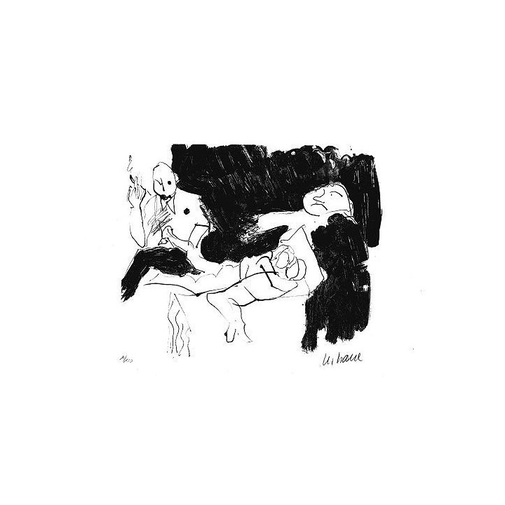 Liegendes Paar | handsigniertes Original - Bild 1
