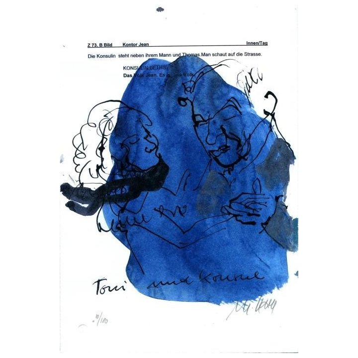 Tochter Toni und Jean Buddenbrock | handsigniertes Original - Bild 1
