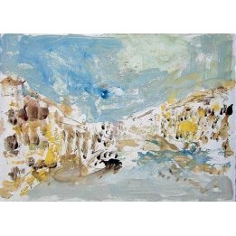 Armin Mueller-Stahl "Venedig" handsigniertes Original - Bild 1