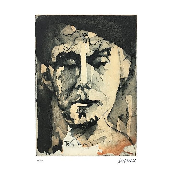 Armin Mueller-Stahl "Tom Waits" handsigniertes Original - Bild 1