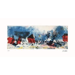 Winterliche Landschaft | handsigniertes Original - Bild 1