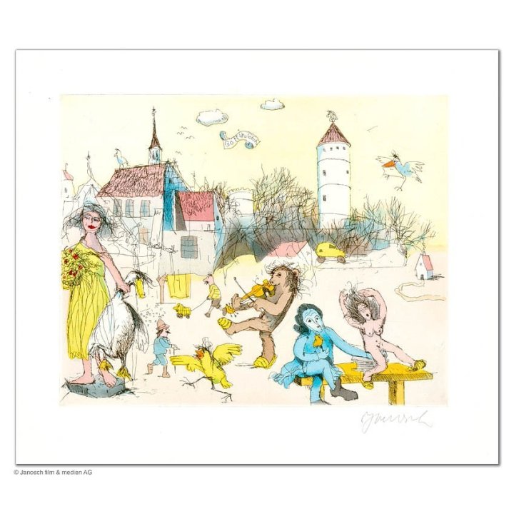 Janosch: "Göttingen groß (Gänseliesel)" - Bild 1