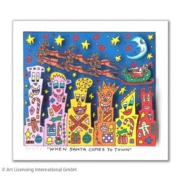 James Rizzi - When Santa comes to town - Bild 1