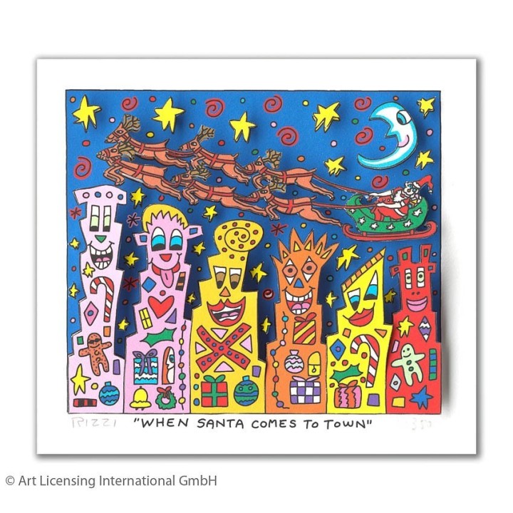James Rizzi - When Santa comes to town - Bild 1