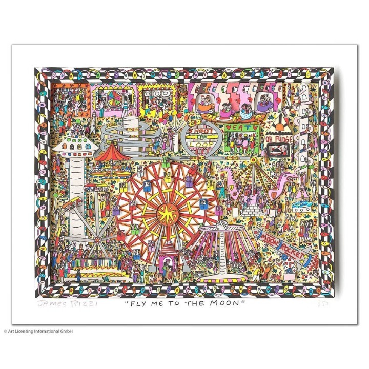 James Rizzi - "Fly me to the moon" - Bild 1