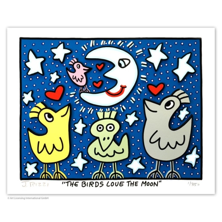 James Rizzi - THE BIRDS LOVE THE MOON - Bild 1