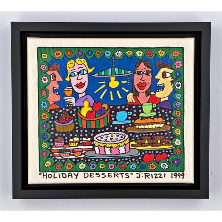 James Rizzi - Holiday Desserts | inkl. Rahmen - Bild 1