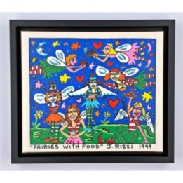 James Rizzi - Fairies with food | inkl. Rahmen - Bild 1