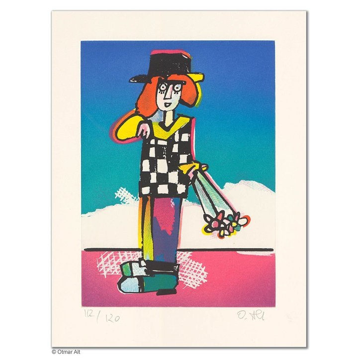 Otmar Alt: "PAUL MIT BLUME" - Bild 1