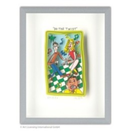 James Rizzi - Do the twist | inkl. Alu-Rahmen von Halbe - Bild 1