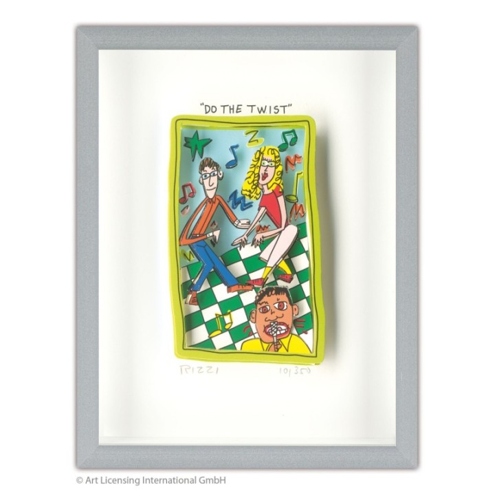 James Rizzi - Do the twist | inkl. Alu-Rahmen von Halbe - Bild 1