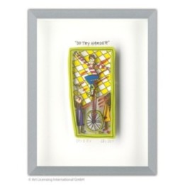 James Rizzi - "Do try harder" | inkl. Alu-Rahmen von Halbe - Bild 1