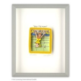 James Rizzi - "Go team" | inkl. Alu-Rahmen von Halbe - Bild 1