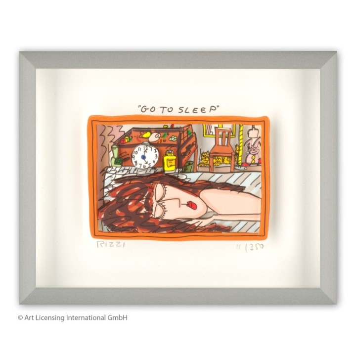 James Rizzi - Go to sleep | inkl. Alu-Rahmen von Halbe - Bild 1