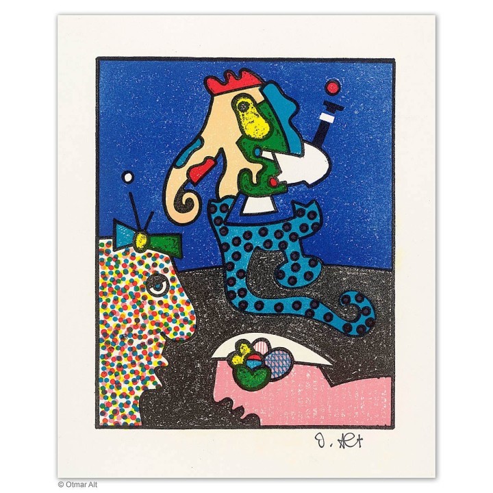 Otmar Alt: "Spaziergang in Blau" - Bild 1