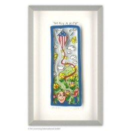 James Rizzi - Go Fly A Kite | inkl. Alu-Rahmen von Halbe - Bild 1