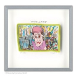 James Rizzi - "Do you care" | inkl. Alu-Rahmen von Halbe - Bild 1