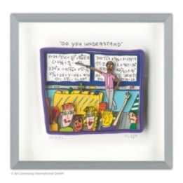 James Rizzi - "Do you understand" | inkl. Alu-Rahmen von Halbe - Bild 1