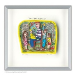 James Rizzi - "Do That Again" | inkl. Alu-Rahmen von Halbe - Bild 1