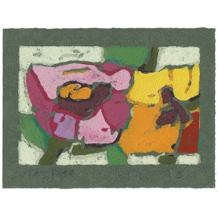Klaus Fußmann "Rose / Stiefmütterchen" - Bild 1