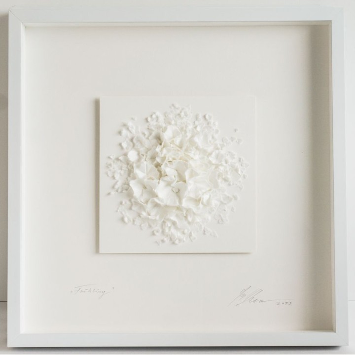 Frühling 50x50 | 3D Papierobjekt von Gabriele Mierzwa - Bild 1