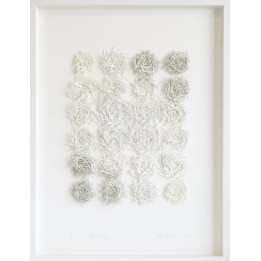 Organics - About Grey 24 80x60 | 3D Papierobjekt von Gabriele Mierzwa - Bild 1